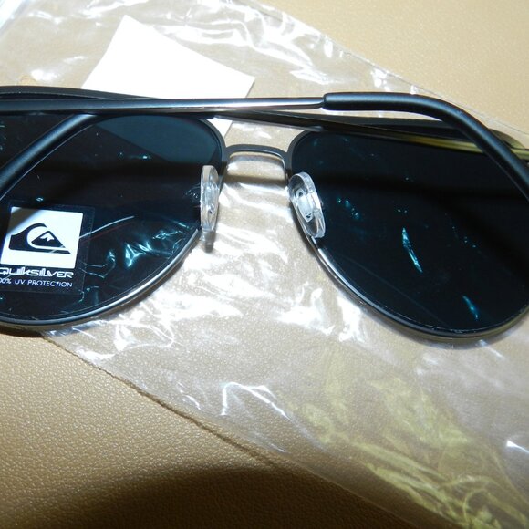QUIKSILVER Aviator🕶Sunglasses Red Lens GunMetal Frame QS4000OP 033🆕📦⌚🏃💨⚡🚚 - Picture 7 of 16
